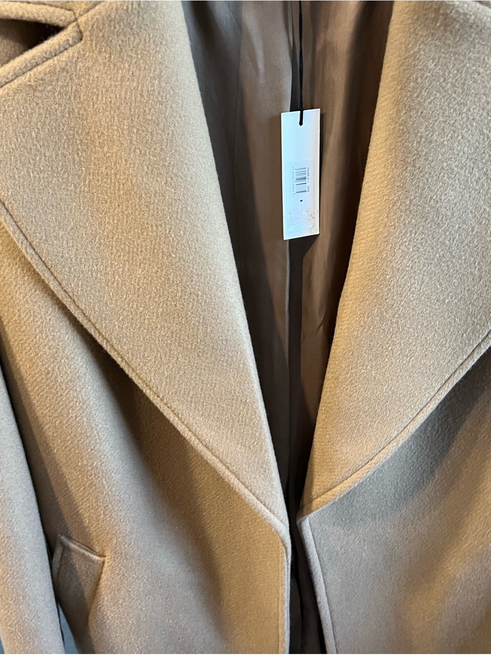 Banana Republic Women's Camel Wool/Cashmere Long Trench Coat